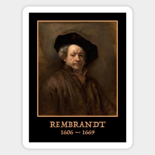 Rembrandt Self Portrait Painting Magnet